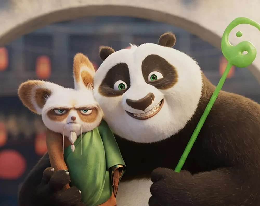 Po và Shifu trong Kung Fu Panda